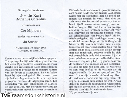 Adrianus Gerardus de Kort- Cor Mijnders - Jo Smans